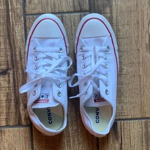 White low-top converse